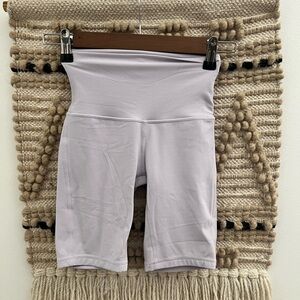 Lululemon Lilac/Lavender High-Waisted Biker Shorts